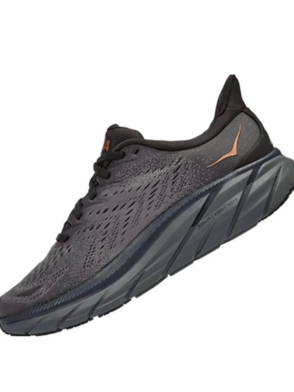 HOKA Clifton 8 Running Shoes | Women’s Size 8B | Anthracite/Copper